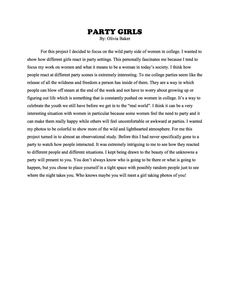 Final Project Artist Statment